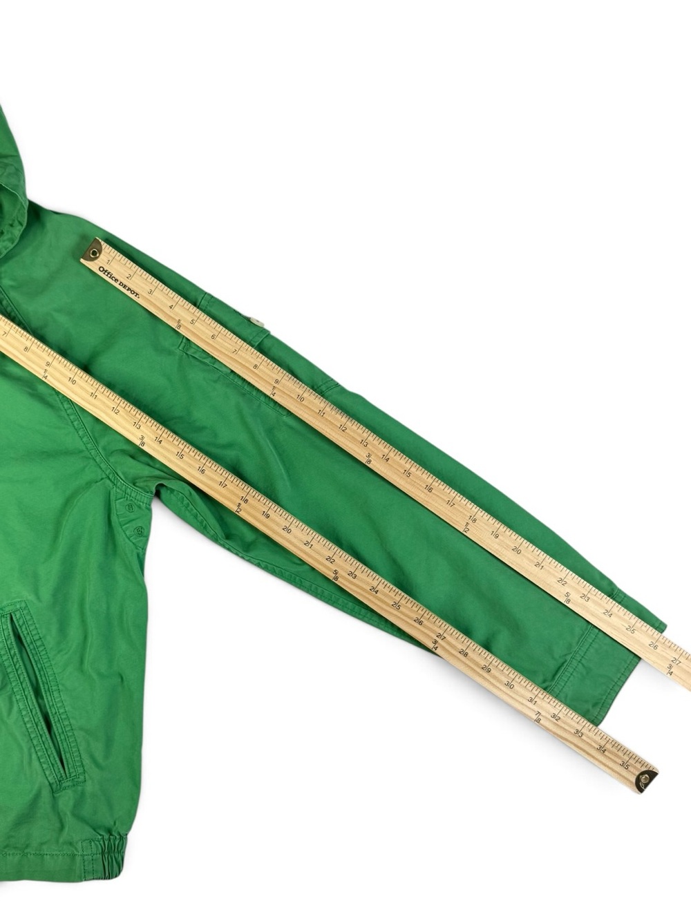 Polo Ralph Lauren Green Hooded Cotton Twill Jacket Men’s Large - Picture 6 of 11